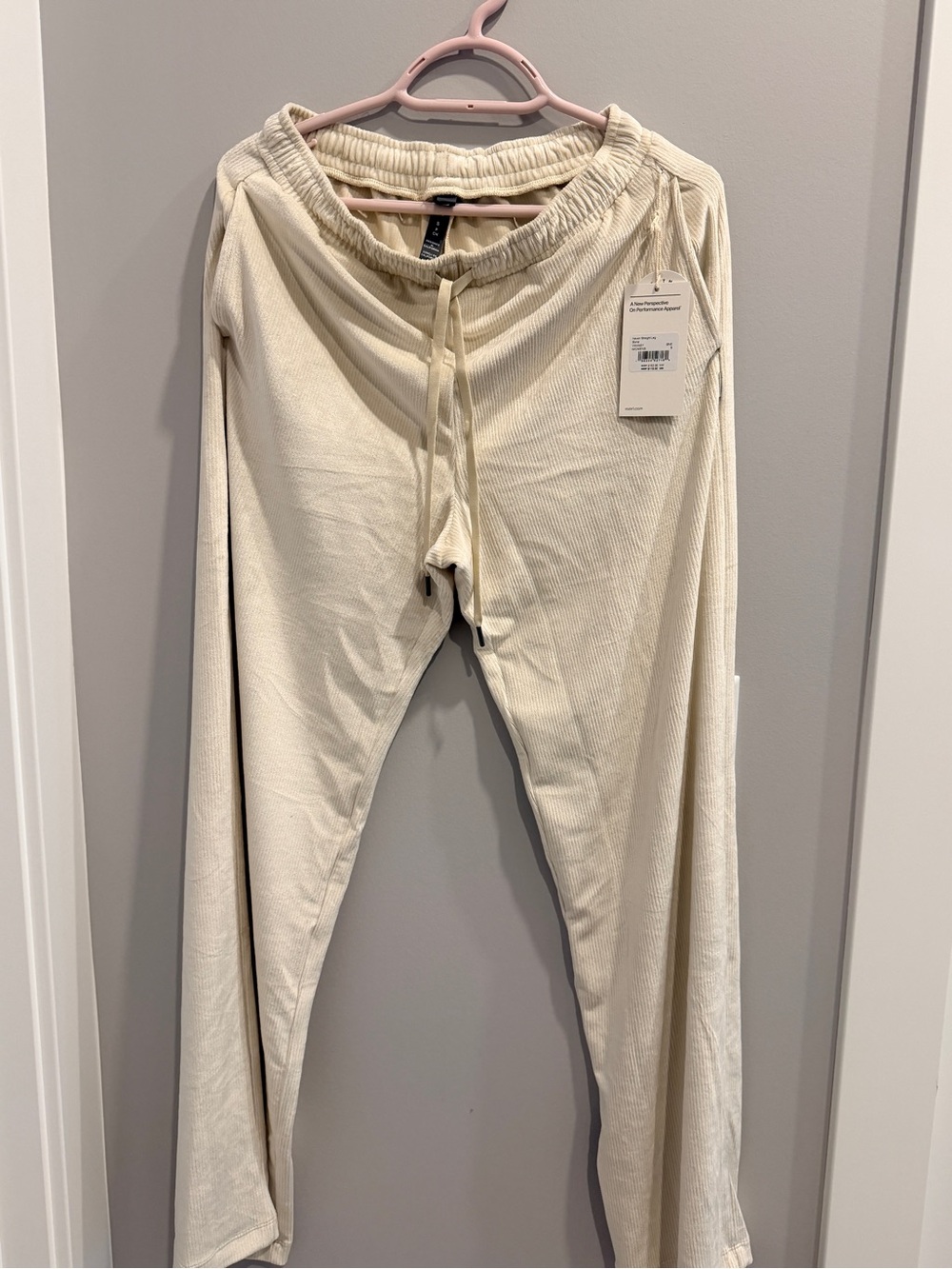 Vuori Cream Track Pants Joggers